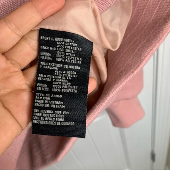 1 Madison insulated hybrid puffer hooded full zip jacket size XL pink rose - Picture 5 of 7
